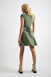 Cathleen Mini Ditsy Tea Dress Green