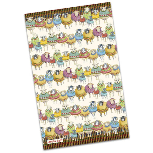 Emma Ball Sheep in Jumpers Cotton Tea Towel  cf 101