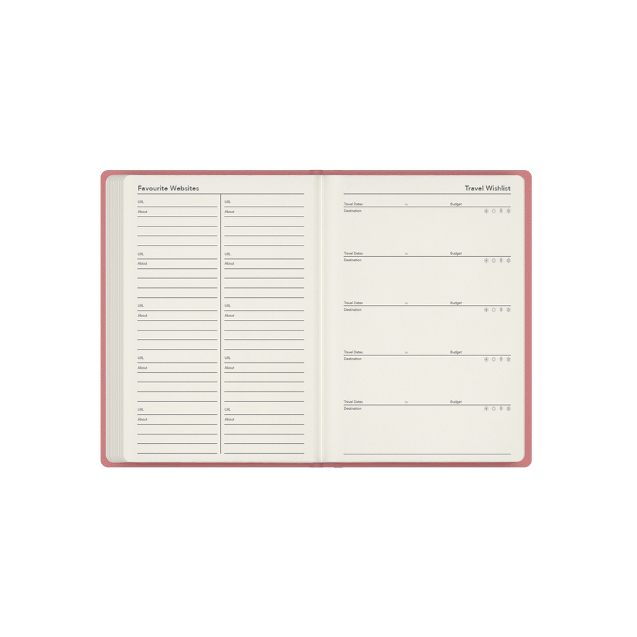 2026-2027 Mid Year Planner - 13 Month A6 Week-to-View Diary - Hard Cover - Collins Debden Legacy Range