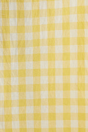 Louche Babette Picnic Checked Shirred Bodice Midi Dress