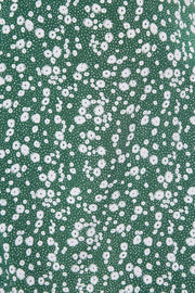Corina Flower Dot Print Midi Tea Dress - Green