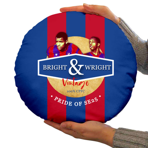 Crystal-Palace Bright Wright - Football Legends - Circle Cushion 14"
