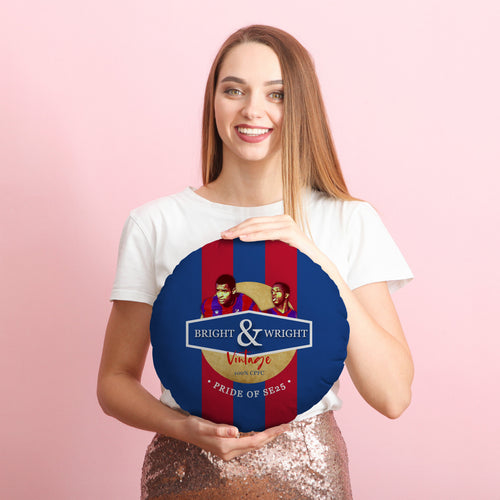 Crystal-Palace Bright Wright - Football Legends - Circle Cushion 14"
