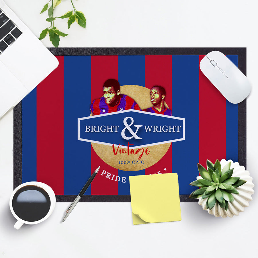 Crystal-Palace Bright Wright   - Football Legends - Door Mat -60cm X 40cm
