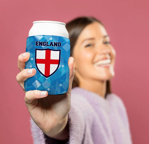 England 1990 Pattern - Drink Can Cooler