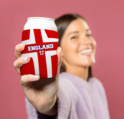 England St George Flag Tilt  - Drink Can Cooler