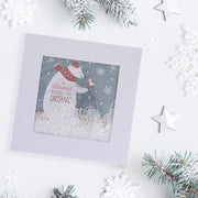 Collins Christmas Cards - 3D Snow Effect with Festive Polar Bear and Bird - 10 Pack Festive Greeting Cards