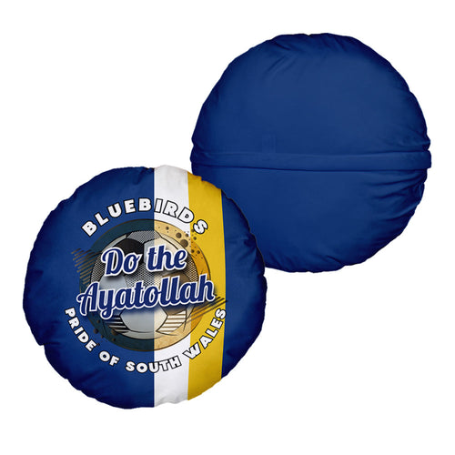 Cardiff Ayatollah - Football Legends - Circle Cushion 14"