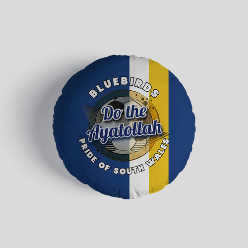 Cardiff Ayatollah - Football Legends - Circle Cushion 14"