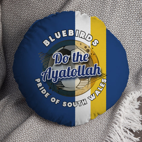 Cardiff Ayatollah - Football Legends - Circle Cushion 14"