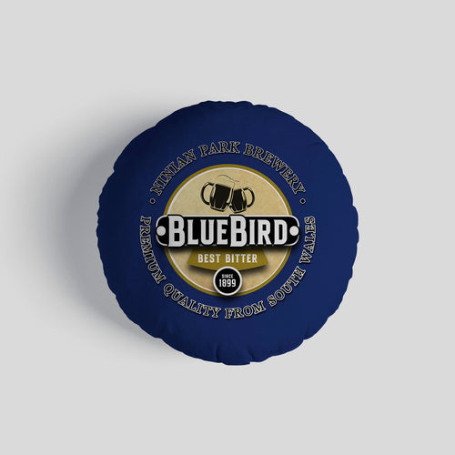 Cardiff Bluebird - Football Legends - Circle Cushion 14"