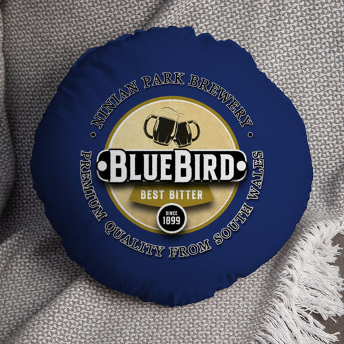 Cardiff Bluebird - Football Legends - Circle Cushion 14"