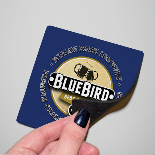 Cardiff Bluebird - Football Coaster - Square Or Circle