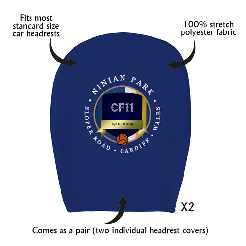 Cardiff Ninian Park - Football Legends - Headrest Cover