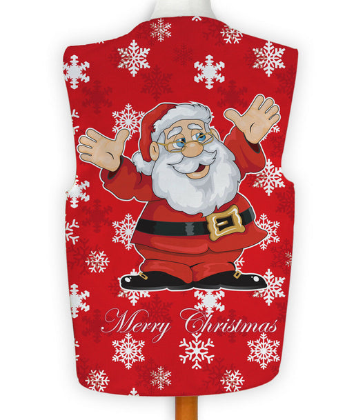 Cartoon Santa Red - Novelty Costume Fancy Dress Waistcoat ( 4 sizes available )