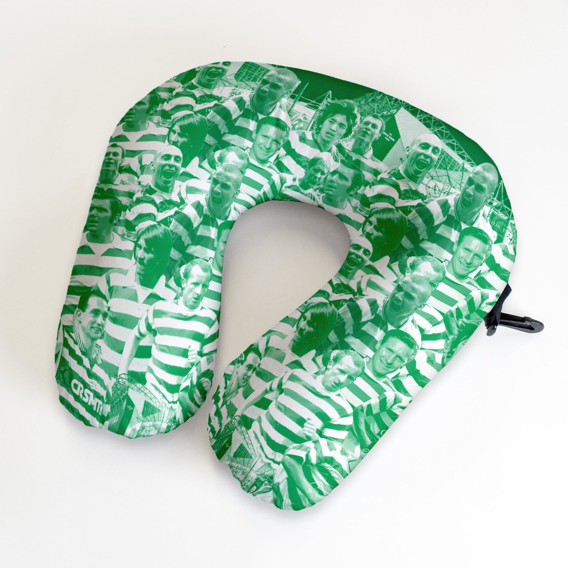 Celtic Montage - Retro Football Travel Pillow