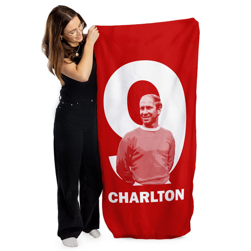 Manchester Red - Charlton 9 - Beach Towel - 150cm x 75cm