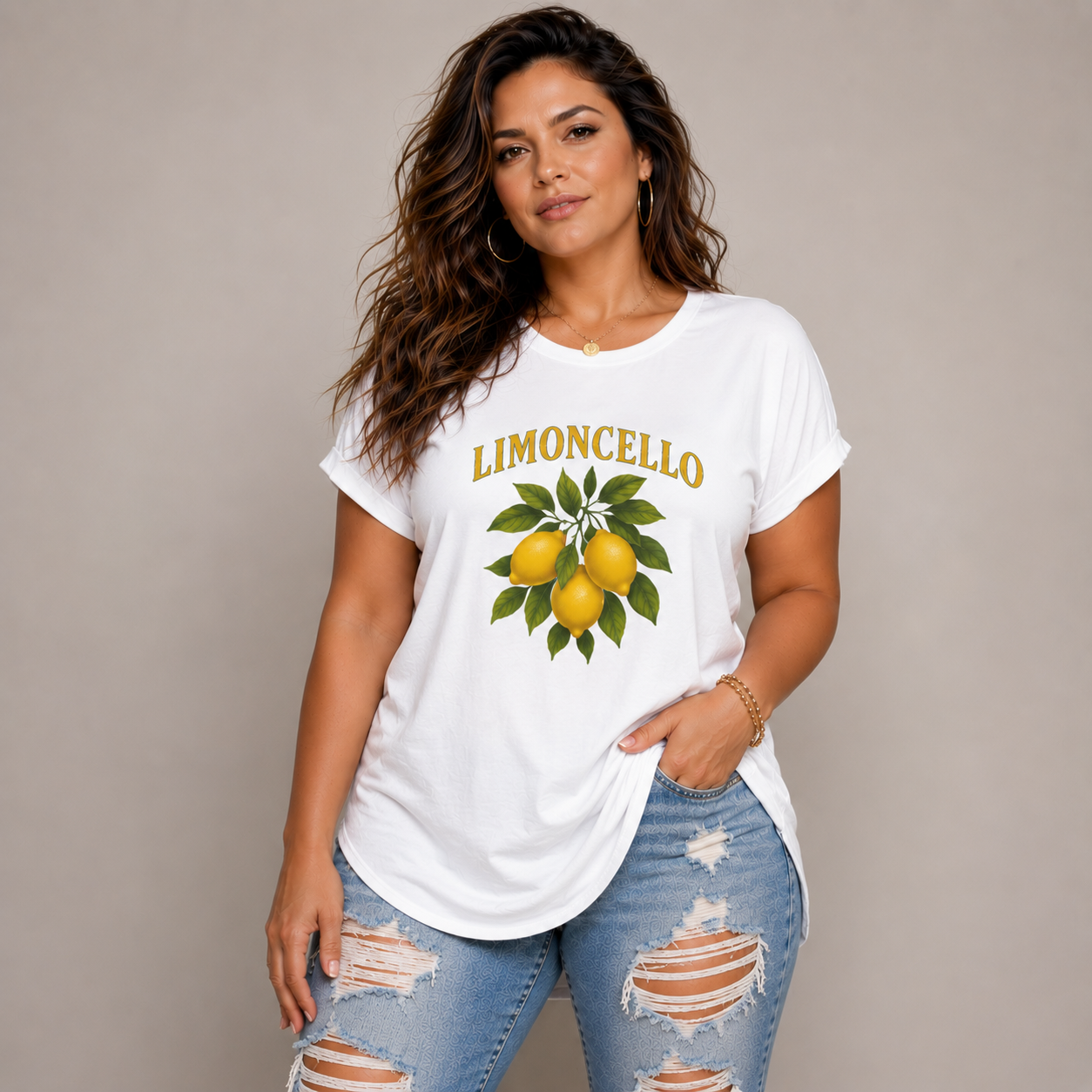 Limoncello Dipped Hem T-Shirt