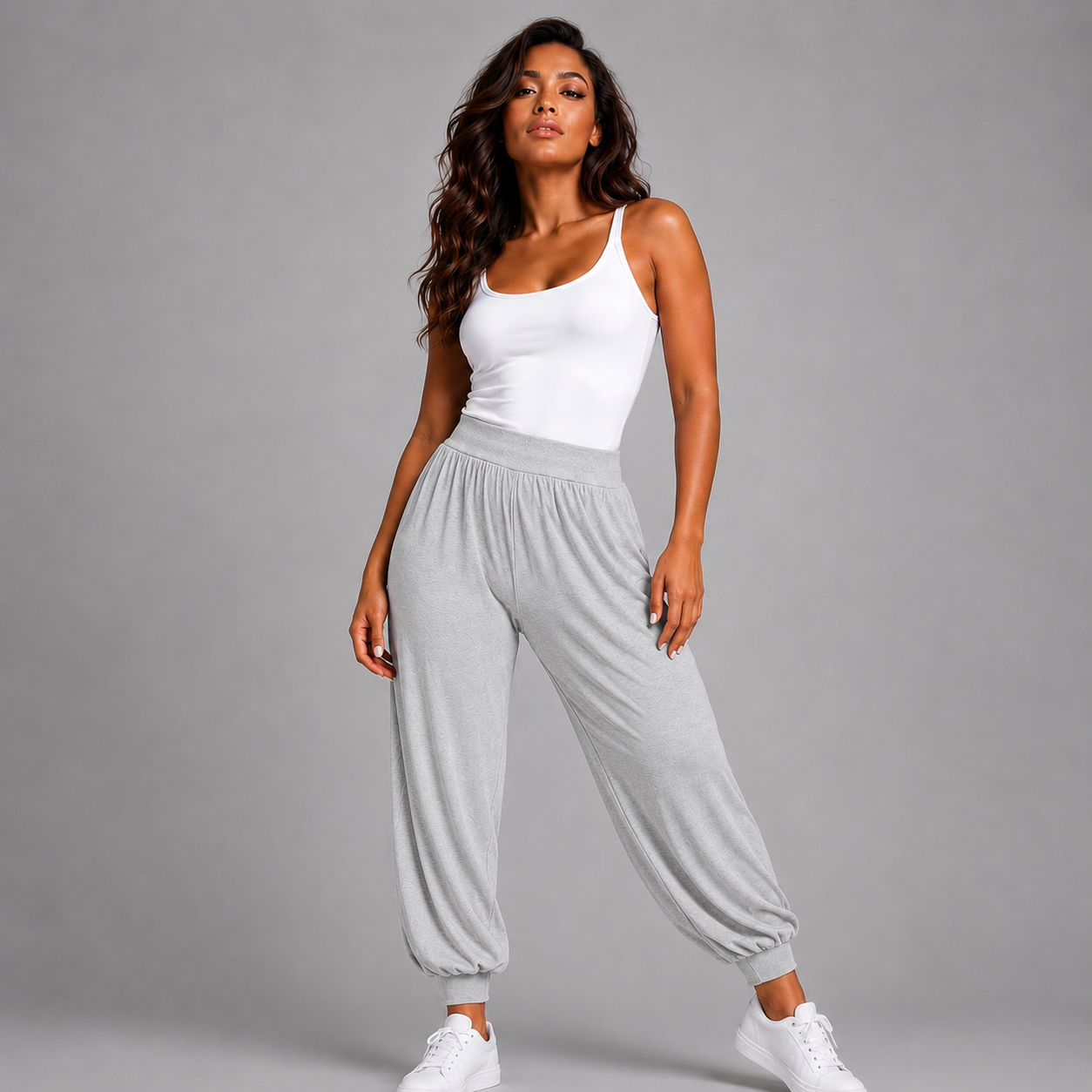 Soft Stretchy High Waist Harem Pants