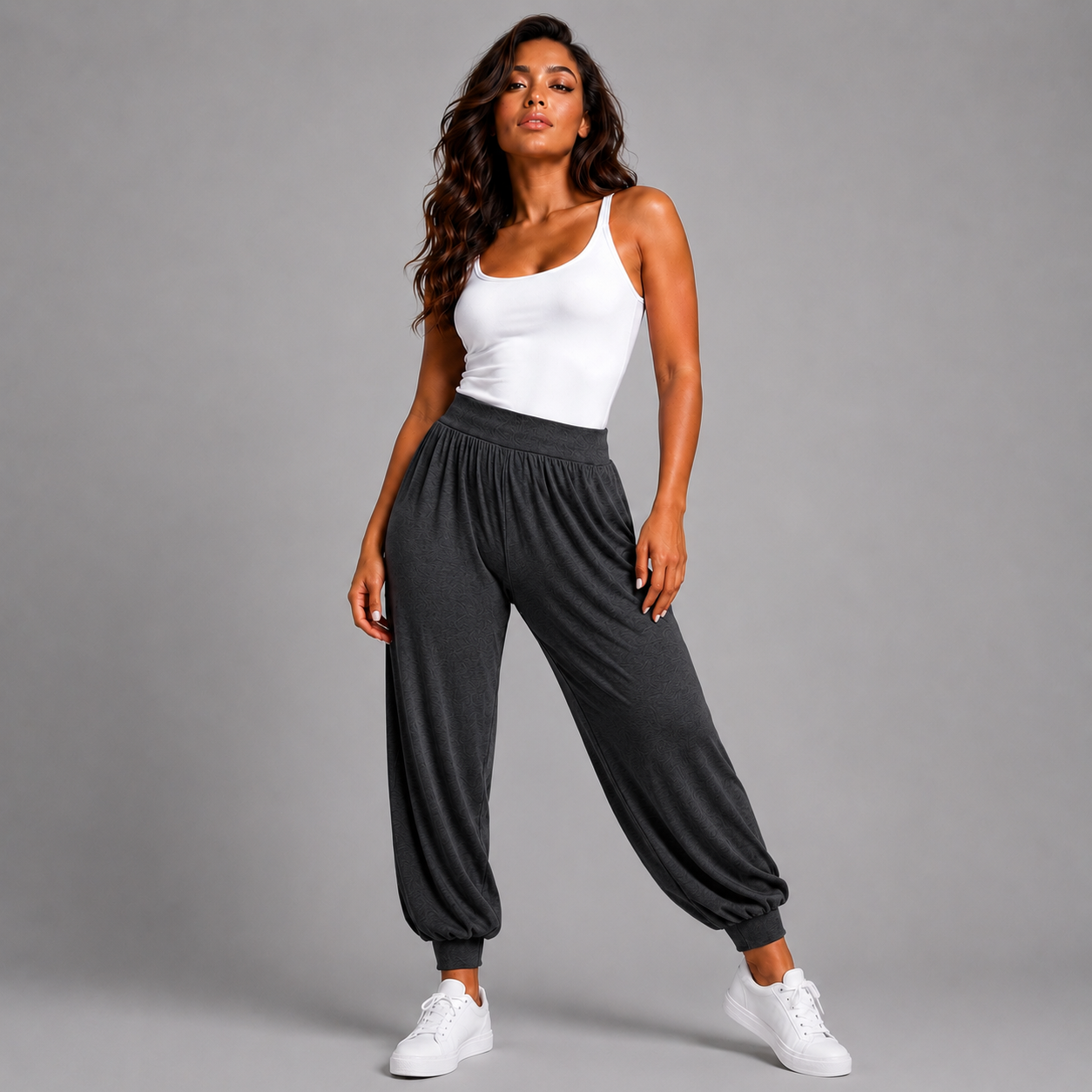 Soft Stretchy High Waist Harem Pants