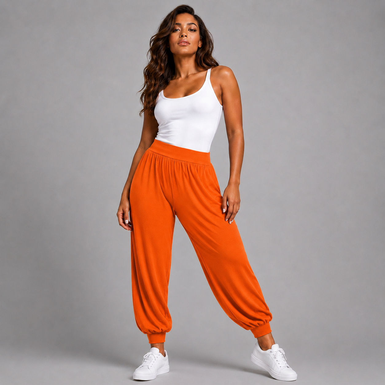Soft Stretchy High Waist Harem Pants