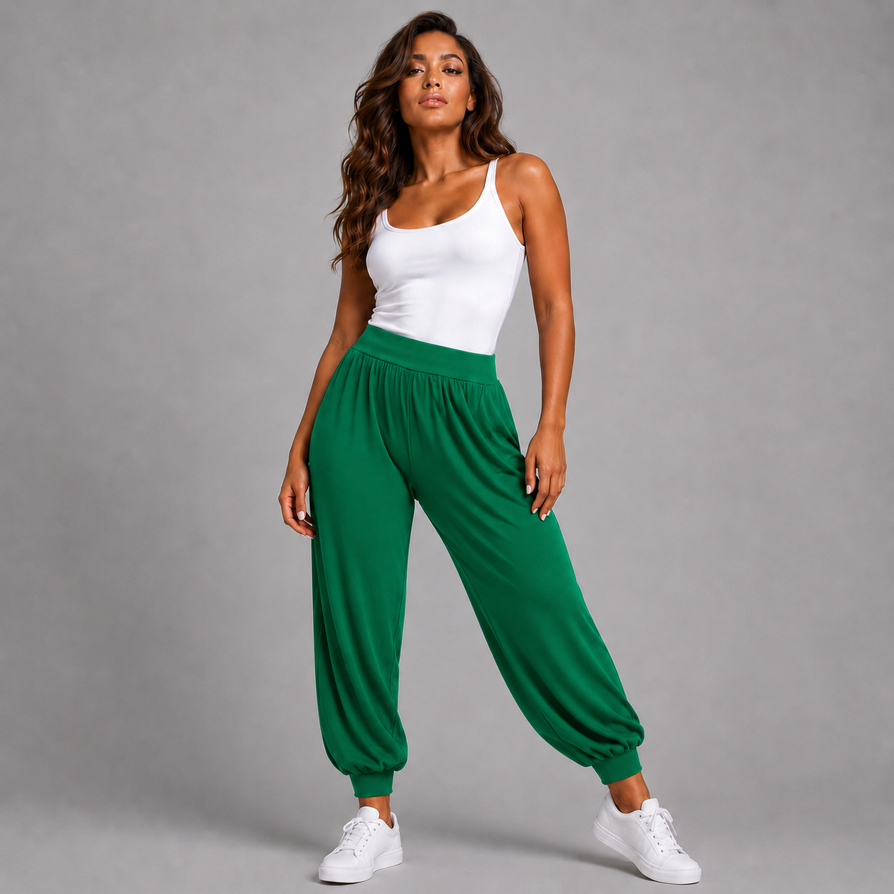 Soft Stretchy High Waist Harem Pants