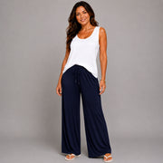 Plain Stretchy High Waist Palazzo Trousers
