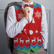 Cheesy Christmas Jumper - Novelty Costume Fancy Dress Waistcoat ( 4 sizes available )