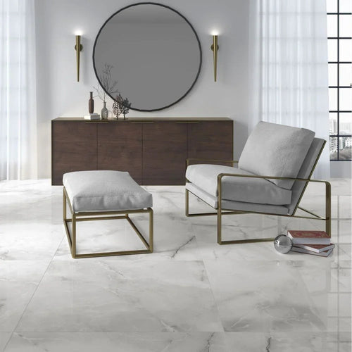 Citadel Grey Polished Porcelain Tile 60 x 120cm