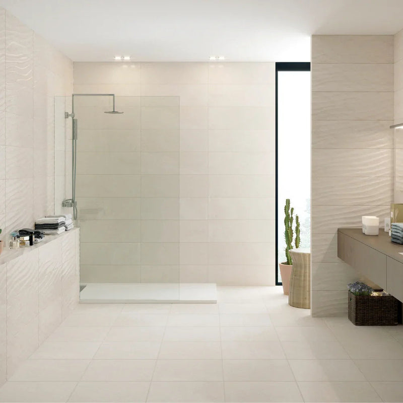 Cleestone White Wall Tile 25 x 75cm