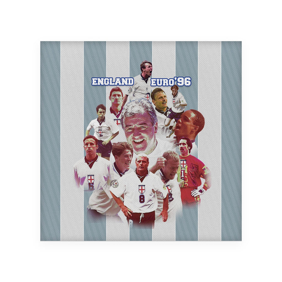 Football Art England Euro 96 Drinks Coaster - Square Or Circle