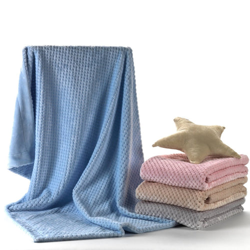 Cocole (Pink) Personalised Microfibre Soft Baby Blanket