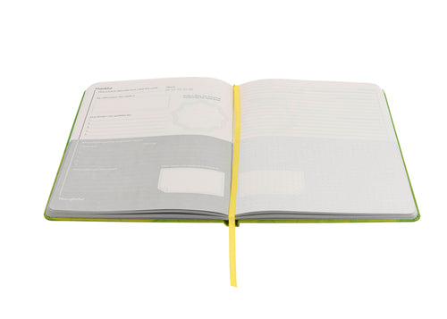 Thankful and Wishful Gratitude Journal, A5 - Green