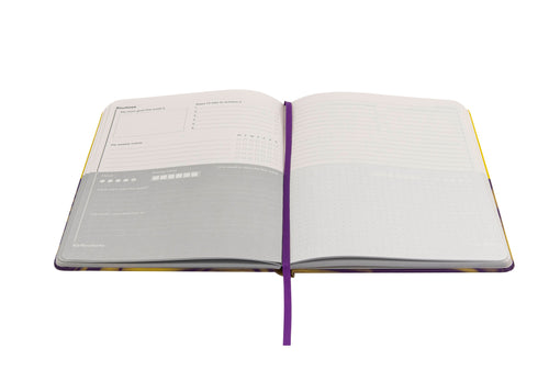 Routines and Reflections Wellness Journal, A5 - Yellow