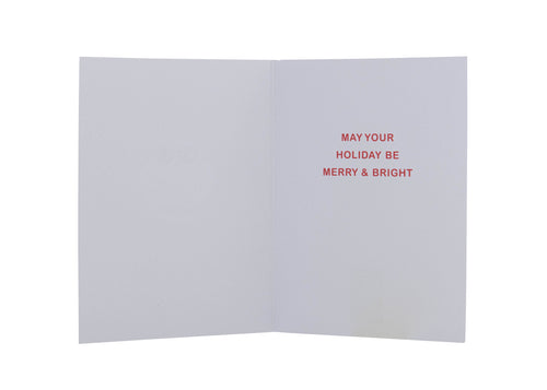 Collins Christmas Cards - Glitter Santa Design - 10 Pack Festive Greeting Cards