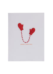 Collins Christmas Cards - Winter Mits Design - 10 Pack Festive Greeting Cards