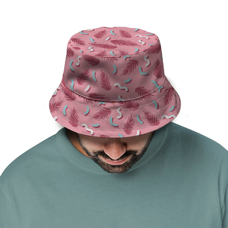 Colourful Geometric Memphis Pattern Bucket Hat