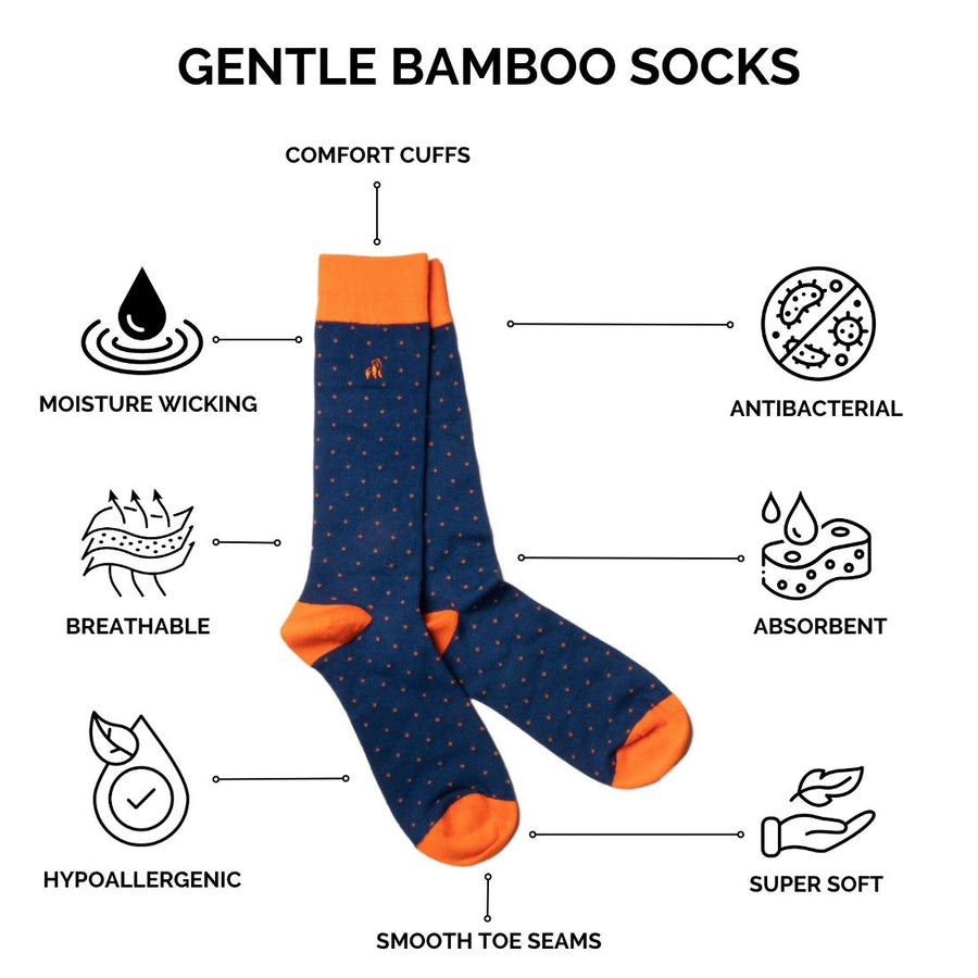 Penguin Bamboo Socks (Comfort Cuff)