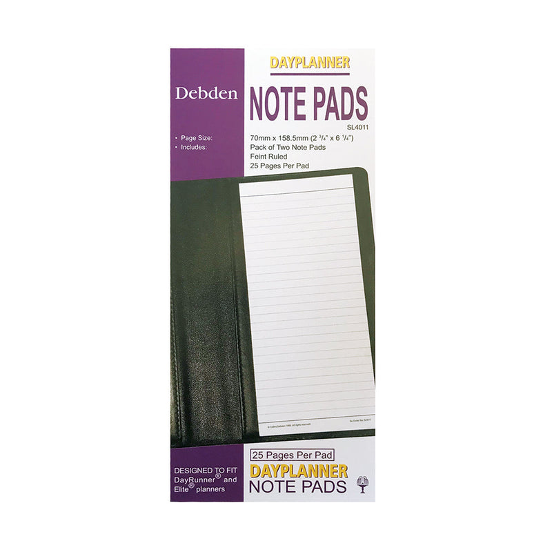 DayPlanner - Slimline Size Note Pad (2 Pack)