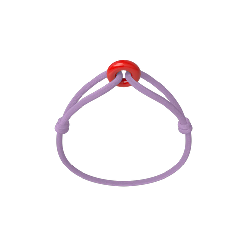 Coral Soho Cord Bracelet