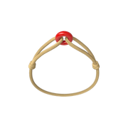 Coral Soho Cord Bracelet