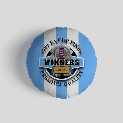 Coventry FA Cup - Football Legends - Circle Cushion 14"