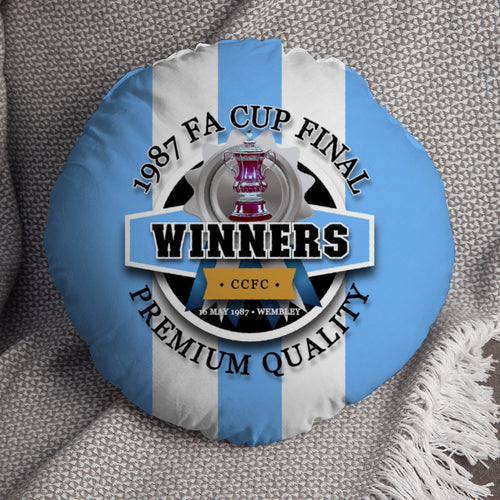 Coventry FA Cup - Football Legends - Circle Cushion 14"