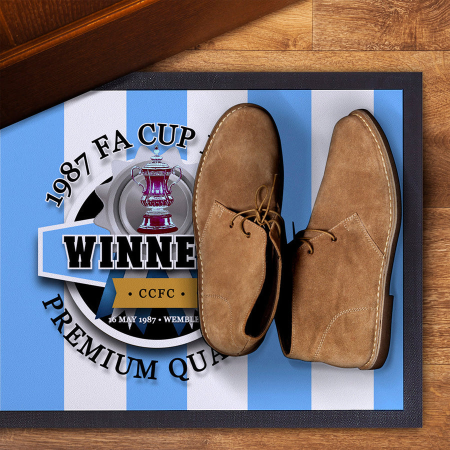 Coventry FA Cup   - Football Legends - Door Mat -60cm X 40cm