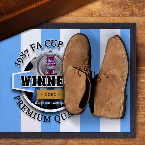Coventry FA Cup   - Football Legends - Door Mat -60cm X 40cm