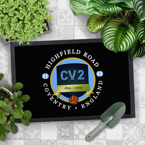 Coventry Highfield  - Football Legends - Door Mat -60cm X 40cm