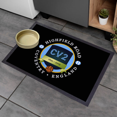 Coventry Highfield  - Football Legends - Door Mat -60cm X 40cm