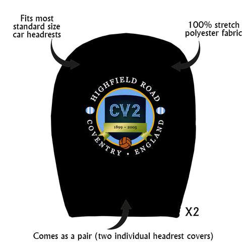 Coventry Highfield - Football Legends - Headrest Cover