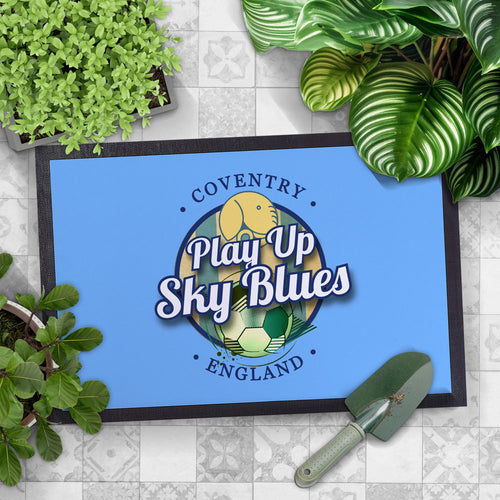 Coventry Play Up  - Football Legends - Door Mat -60cm X 40cm