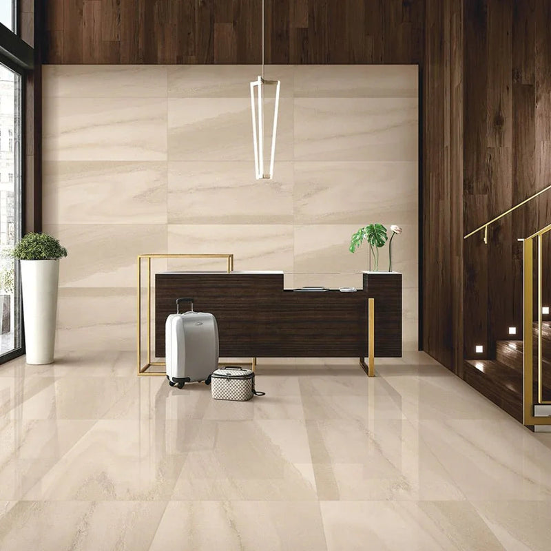 Cristal Cream Porcelain Tile 60 x 120cm